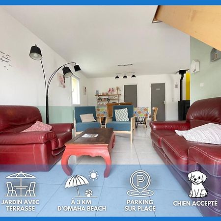 Sweet Omaha Belle Maison Recente Lumineuse Et Cosy Bien Equipee Jardin Clos 15 Mn A Pied Plage Omaha Beach Et Proche De Bayeux & Port En Bessin แซ็งต์-โลร็อง-ซูร์-แมร์ ภายนอก รูปภาพ