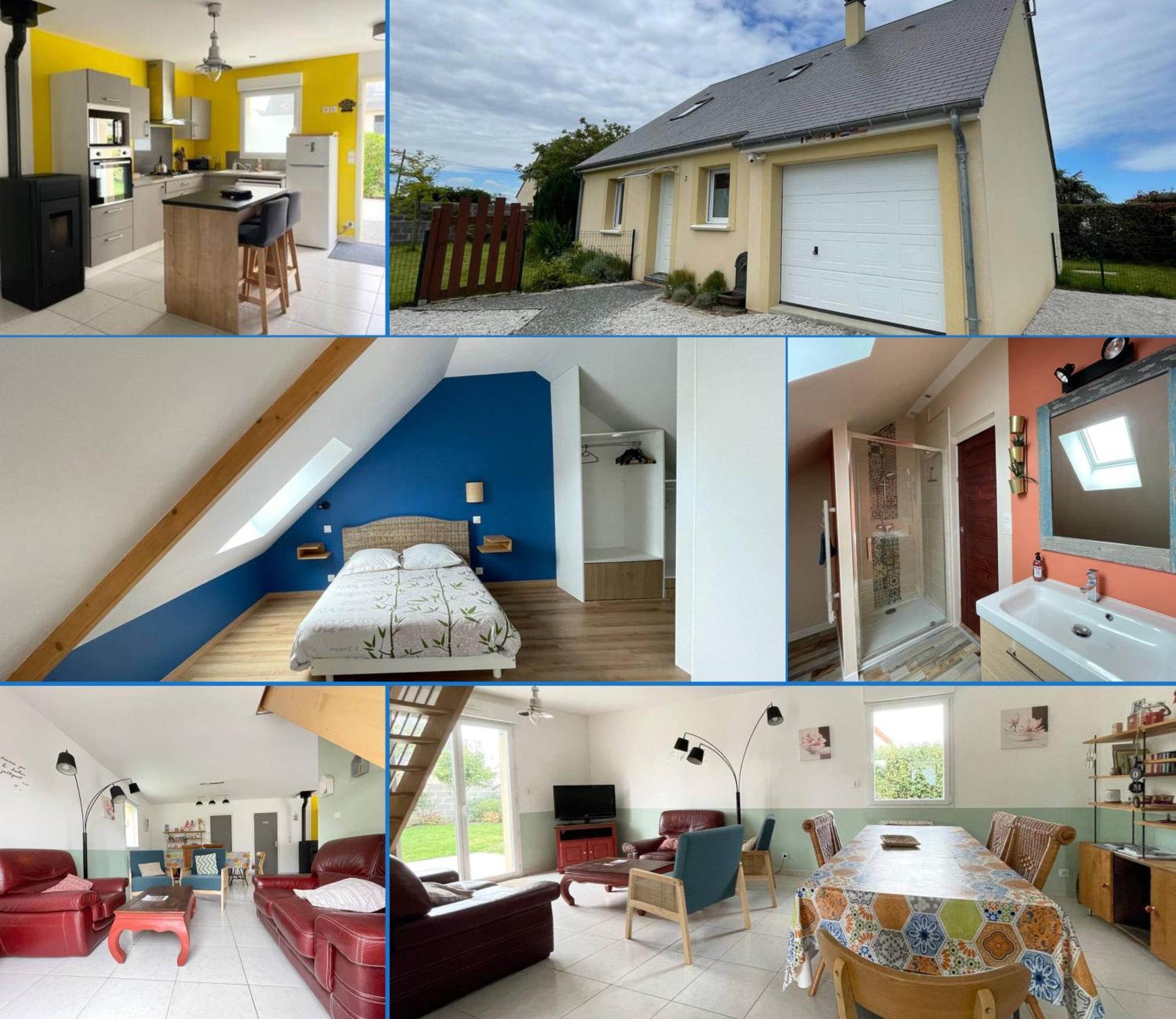 Sweet Omaha Belle Maison Recente Lumineuse Et Cosy Bien Equipee Jardin Clos 15 Mn A Pied Plage Omaha Beach Et Proche De Bayeux & Port En Bessin แซ็งต์-โลร็อง-ซูร์-แมร์ ภายนอก รูปภาพ